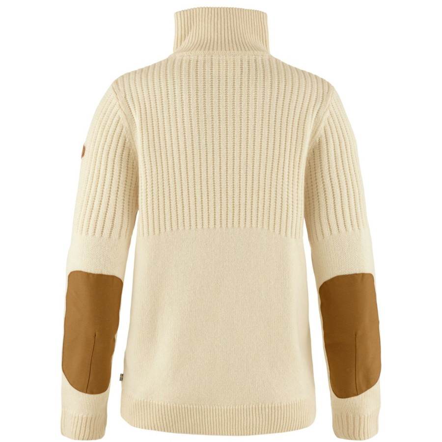 Clothing * | Fjallraven Low Price Women'S Ovik Half Zip Knit Wool Jumper