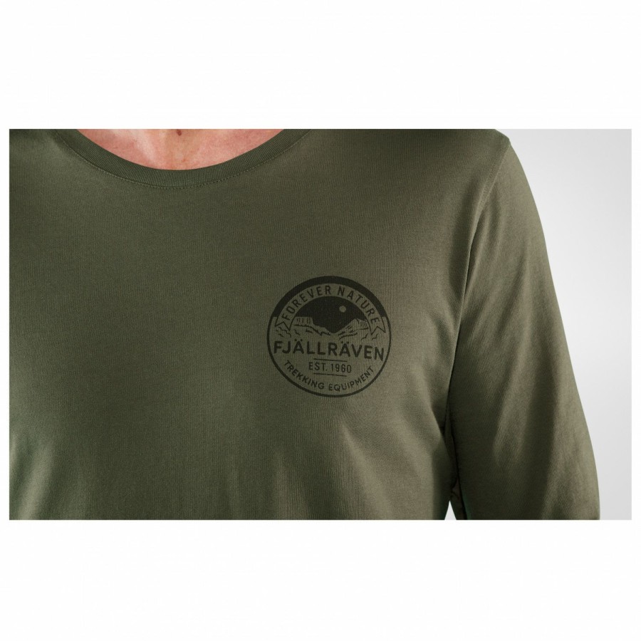 Clothing * | Fjallraven Popular Forever Nature Badge L/S T-Shirt Longsleeve