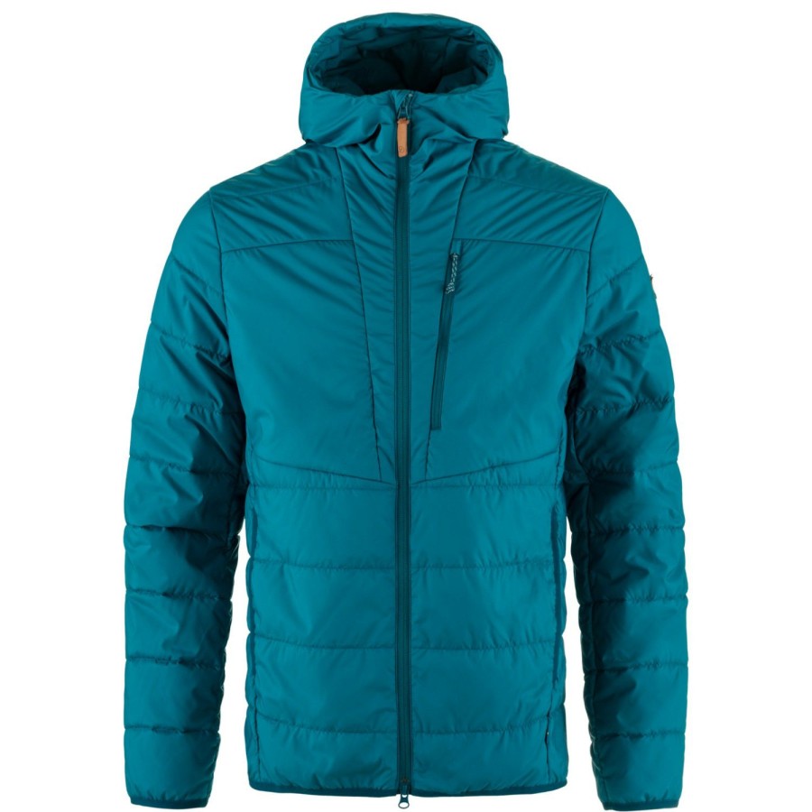 Clothing * | Fjallraven New Threads Keb Padded Hoodie Synthetic Jacket Deep Sea