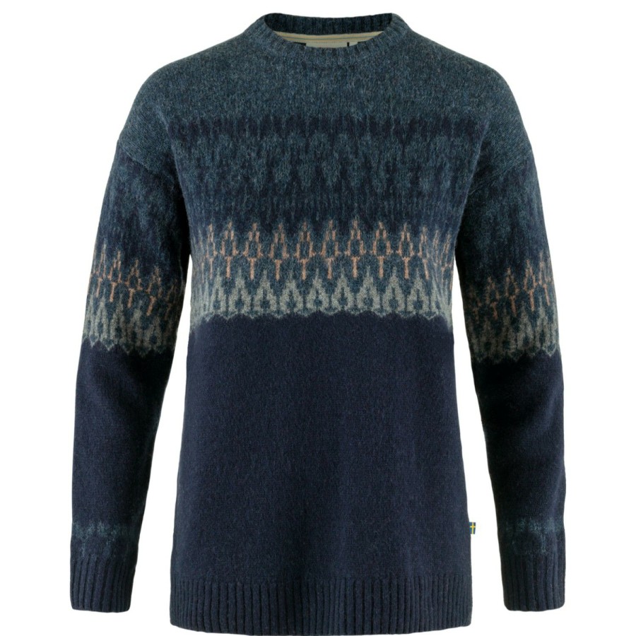 Clothing * | Fjallraven Cut Price Women'S Ovik Path Knit Wool Jumper