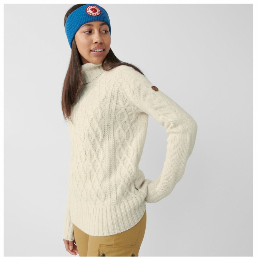 Clothing * | Fjallraven New Threads Women'S Ovik Cable Knit Roller Neck Wool Jumper