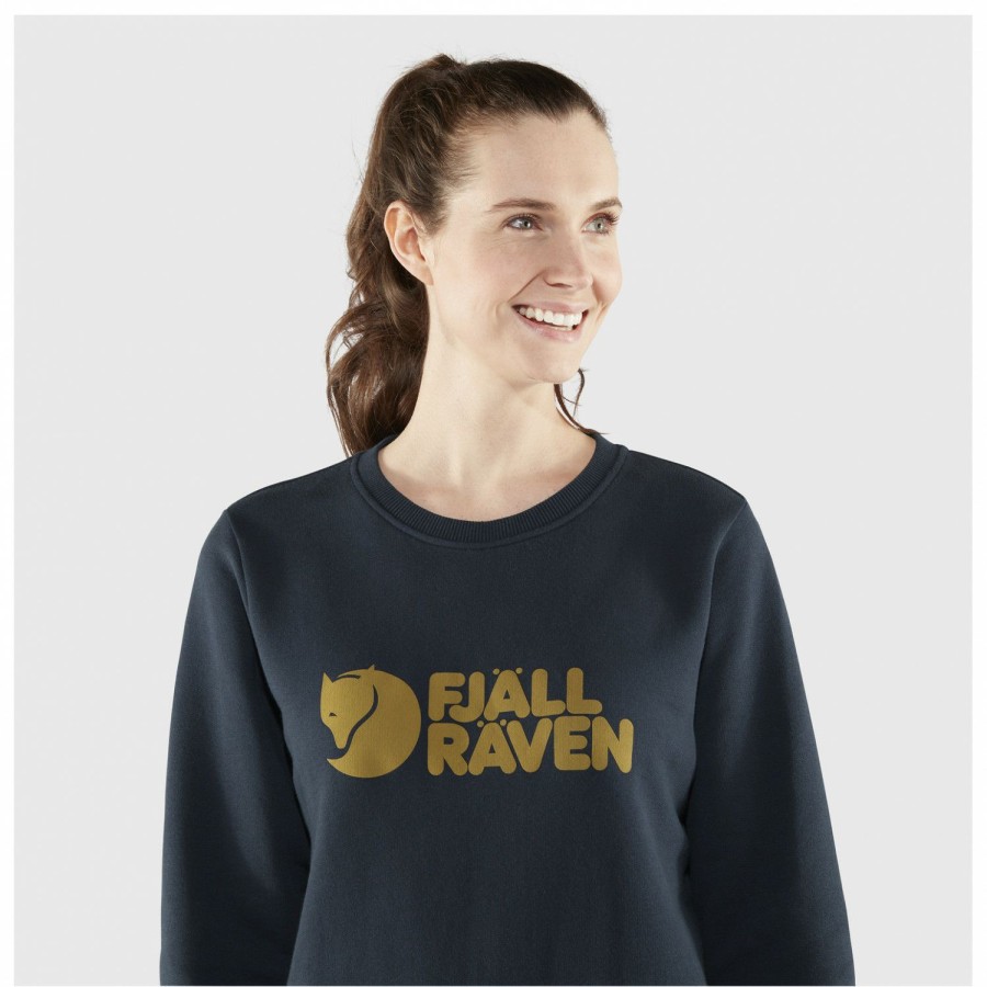 Clothing * | Crazy Deals Women'S Fjallraven Logo Sweater Jumper