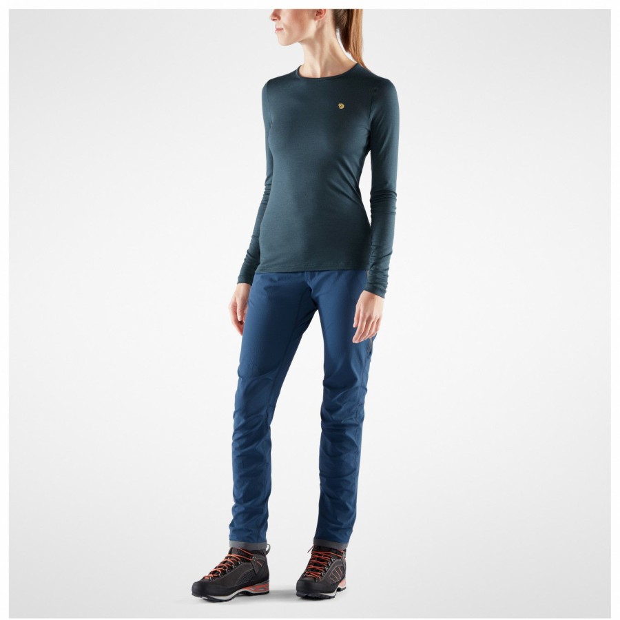 Clothing * | Fjallraven Special Style Women'S Bergtagen Thinwool L/S Merino Base Layer