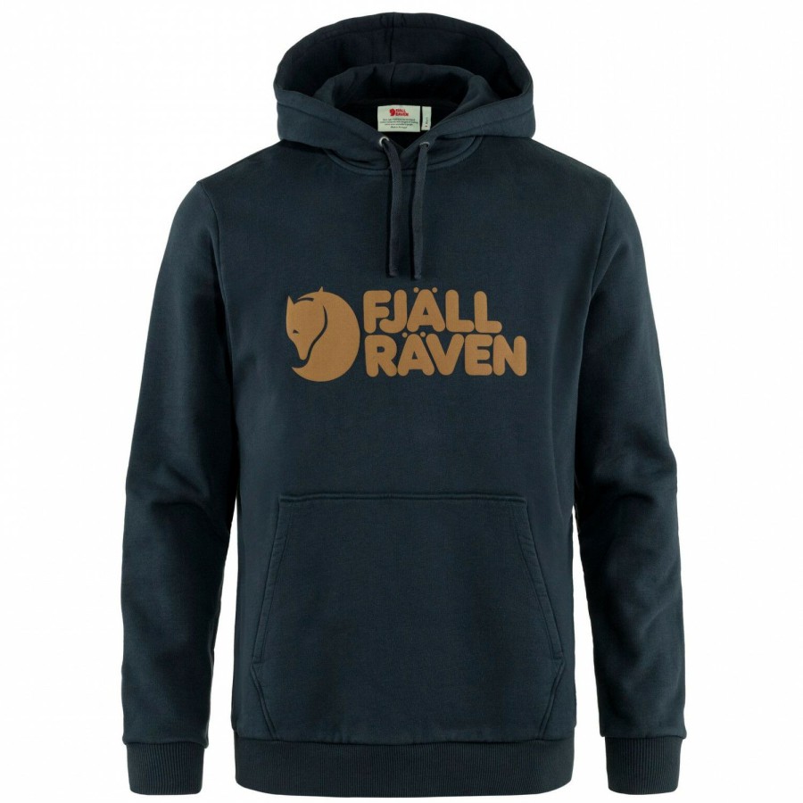 Clothing * | Cut Price Fjallraven Logo Hoodie Hoodie