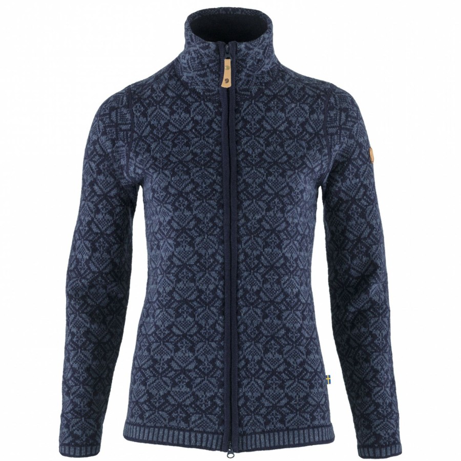 Clothing * | Fjallraven Reliable Quality Women'S Snow Cardigan Wool Jacket