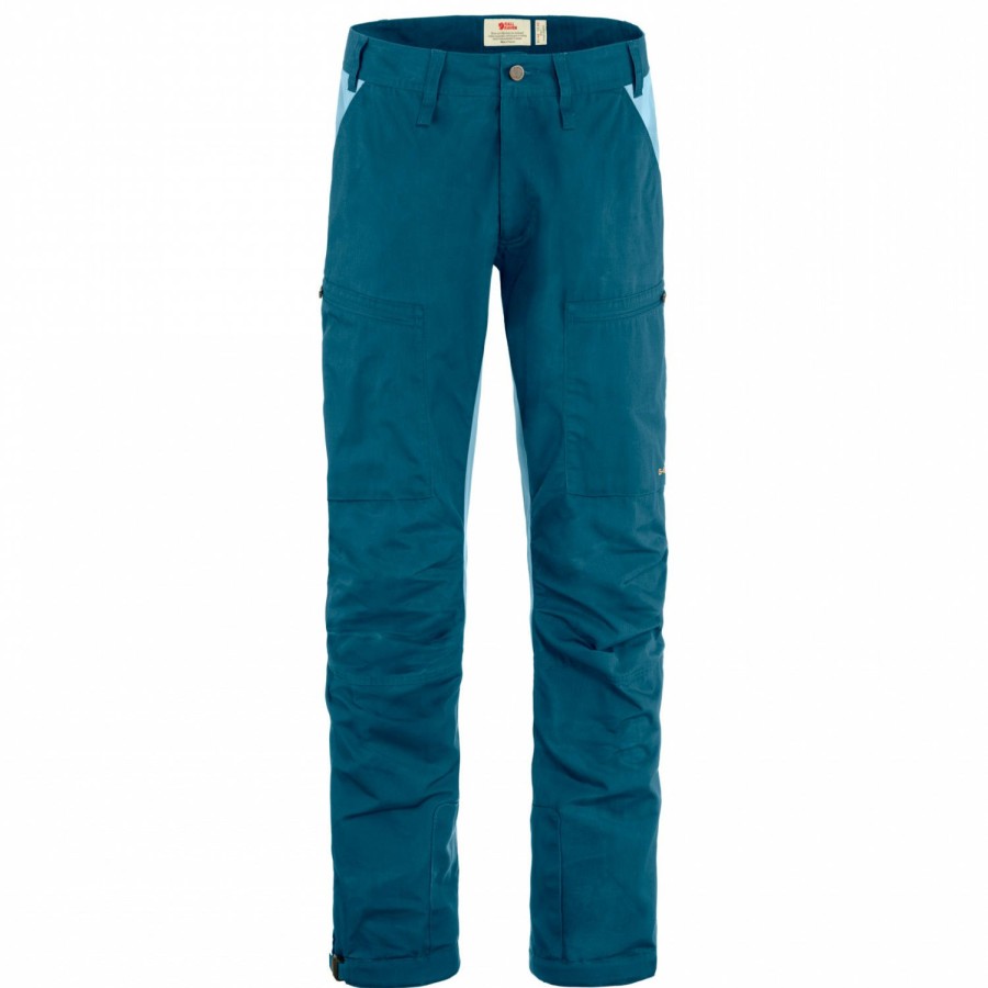 Clothing * | Fjallraven Typical Style Abisko Lite Trekking Trousers Walking Trousers Indigo Blue / Dawn Blue