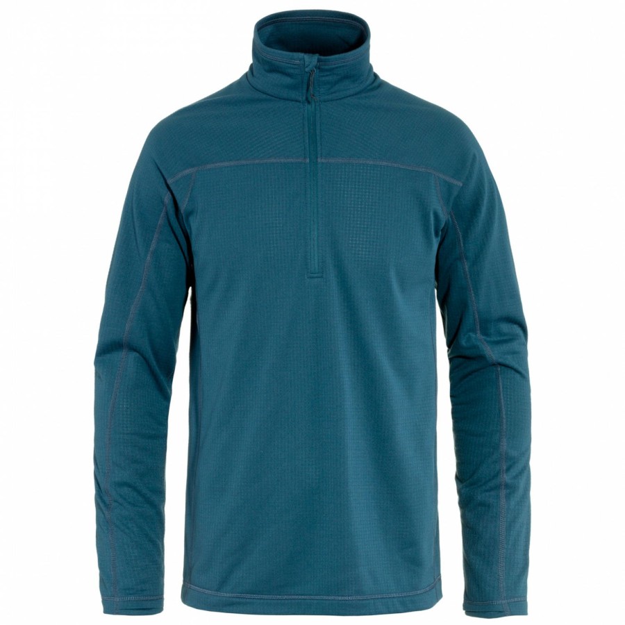 Clothing * | Fjallraven Discount Sale Abisko Lite Fleece Half Zip Fleece Jumper